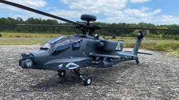 The BEST Scale Helicopter?! YX AH-64 Apache Maiden Flight Review! Can Anyone FLY This GPS helicopter