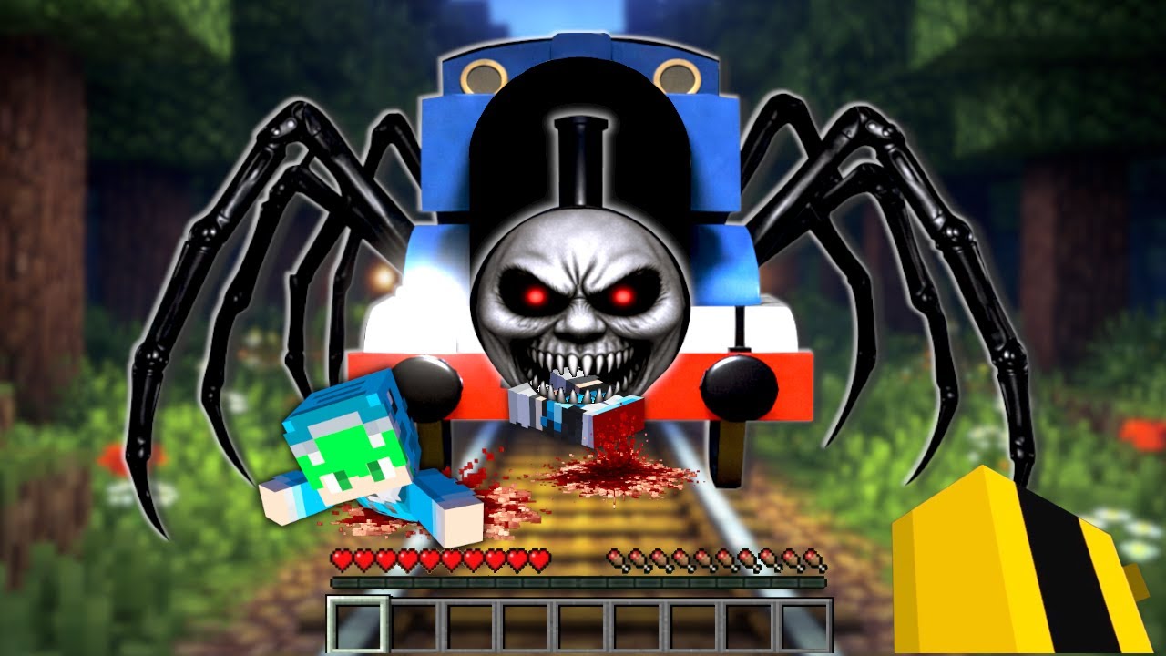 超怖いきかんしゃトーマスから生き延びるマインクラフト【マイクラ まいくら】はっぴんず