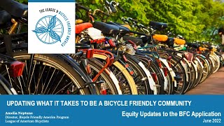 Webinar: Deep Dive Into Bicycle Friendly Community Equity Updates