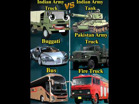 Indian Army Truck 🆚 Pakistan Army Truck 💥 Comparison #shorts #youtubeshorts #army