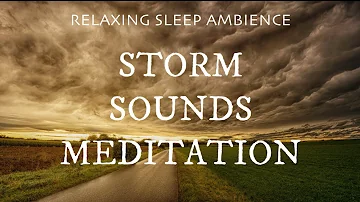 60 minute Storm Sounds Meditation | Breathing and Relaxing Ambience | Nature Sounds