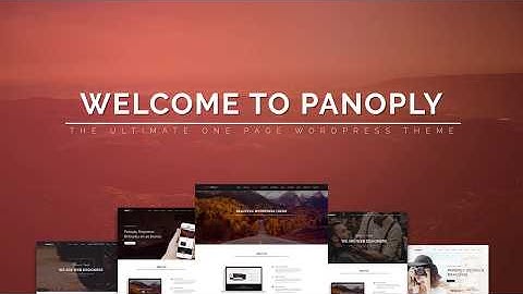 Panoply One Page WordPress Theme