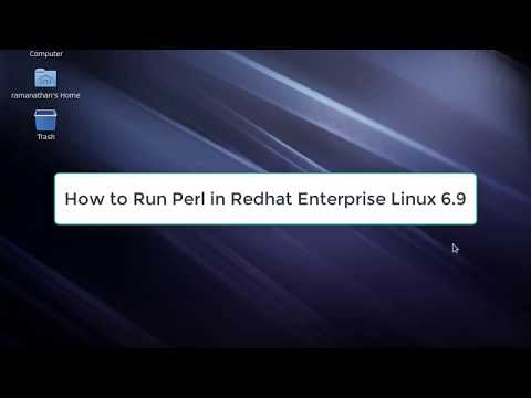 How to Run Perl in Redhat Enterprise Linux 6.9 | Perl in RHEL 6