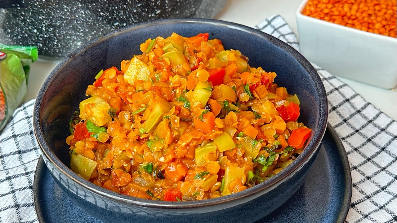 Կարմիր ոսպով և բանջարեղենով օգտակար ճաշ/ Բավական է մեկ անգամ համտեսել👌🏻 Полезный чечевичный суп 🍜