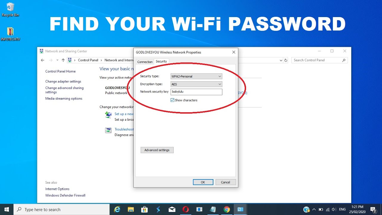 How to Find your WiFi Password in Windows 10 | Easy & Quick 2020 - YouTube