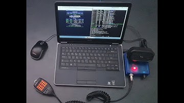 AllScan ANR100-LT Radio-Less AllStar Node Demo Dell E7440 Laptop ASL 2.0 Alinco EMS-57 AllStarLink
