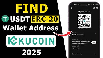 How to Find USDT ERC20 Wallet Address on Kucoin with QR Code | 2025 Updated