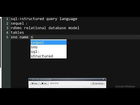 INTRODUCTION TO SQL PART1 - YouTube
