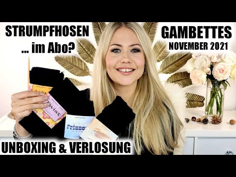 Lust auf ne schicke Strumpfhose? Gambettes Box November 2021 | Unboxing & Verlosung