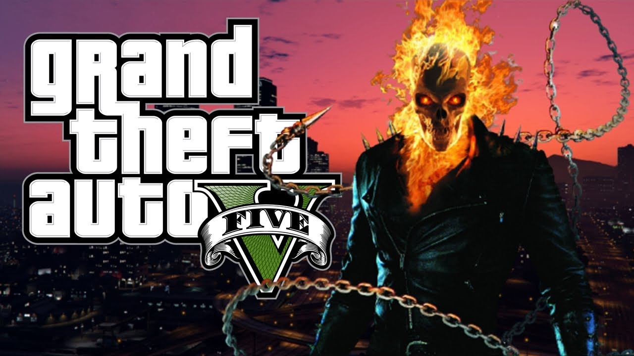 GTA 5 - Ghost Rider Mod (Natural Vision Remastered) - YouTube