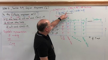 HW 6, 3.4 (6) Logical Arguments - Example of an invalid argument, Part 2