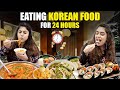 We only ate korean food for 24 hours foodchallenge  thakur sisters foodchallenge foodreview