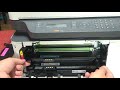 HP Color Laser MFP 179fnw 178nw Remove install replacing toner cartridge