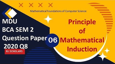 MDU BCA 2 Sem Mathematical Foundations of Computer Science Question Paper 2020 Solution |BJ SCHOLARS