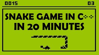 Snake Game in C++ in 20 minutes (Tutorial) screenshot 3