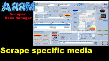 ARRM : How to scrape specific media