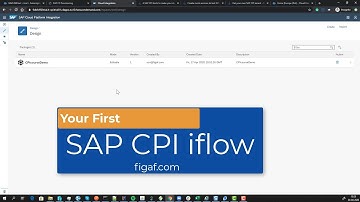Create your First SAP CPI iFlow End to End demo