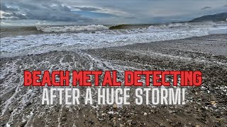 Beach Metal Detecting After A Huge Storm!