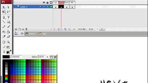 Macromedia Adobe Flash Next and Previous Button Tutorial  Vo