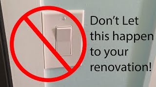 Tip - DIY renovation mistake that&#39;s easy to make and easy to avoid!
