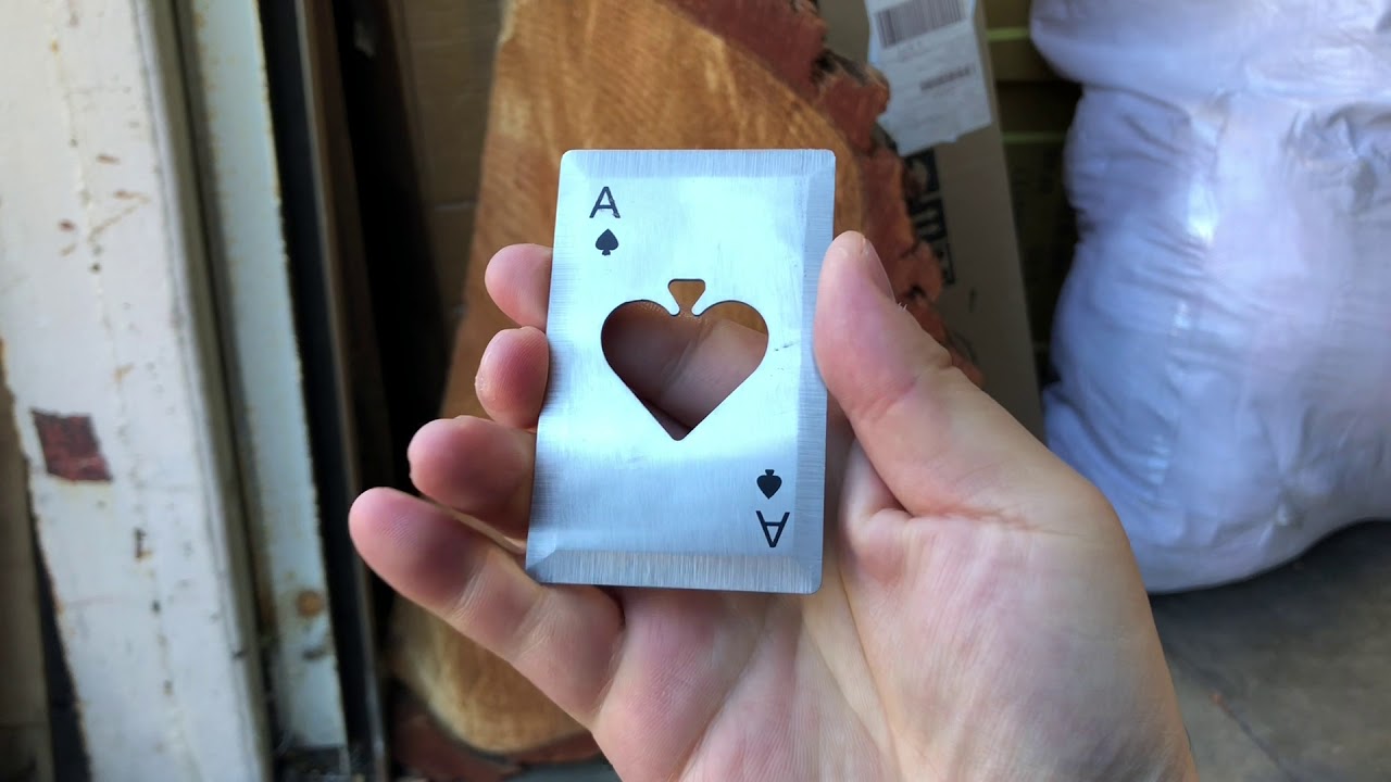 Ace Of Spade Metal Throwing Card YouTube