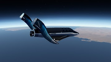 Simple Rockets 2 - Flying the SpaceShip Three-  VSS Imagine [GAMEPLAY]