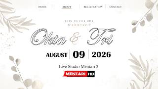 #live the wedding Okta & Tri