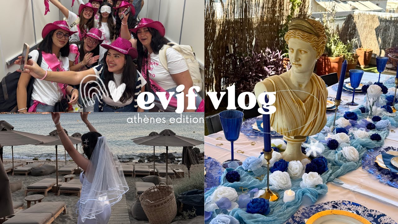 first vlog ♡ athens escape | girl moments | evjf magic