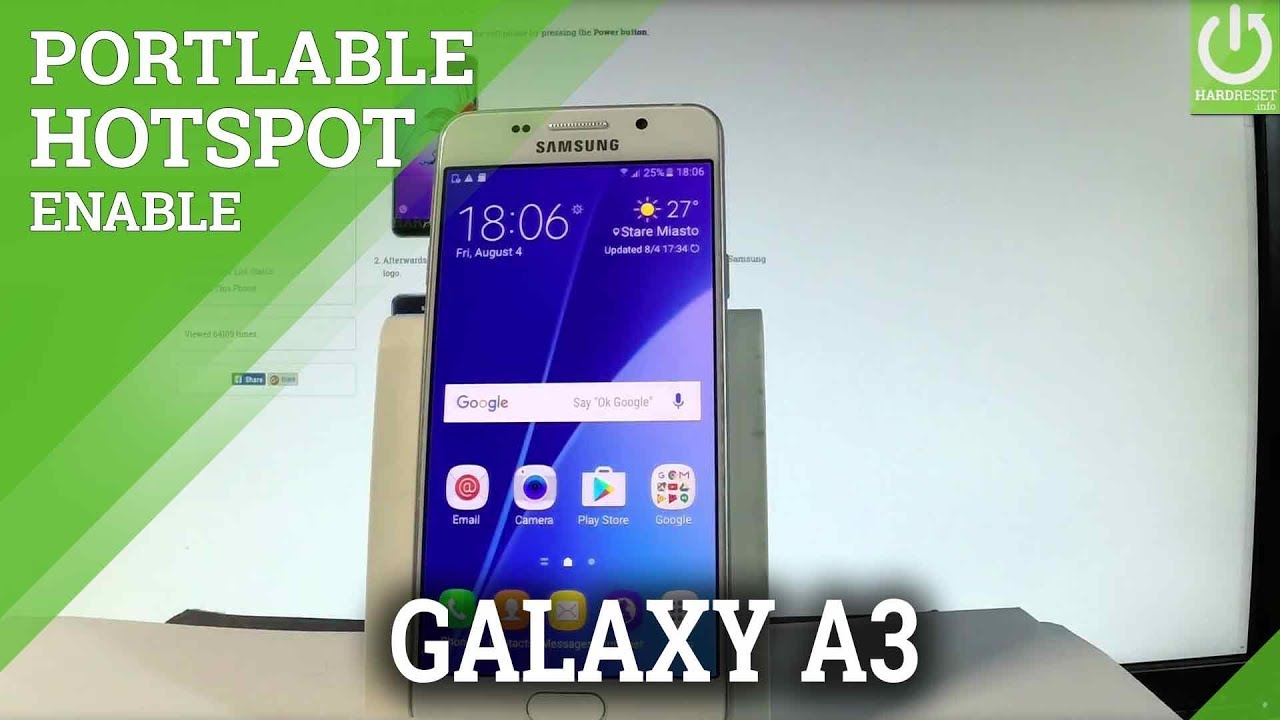 How to Enable Portable Hotspot in SAMSUNG Galaxy A3 (2016) HardReset