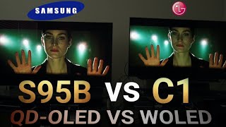Stunning Samsung S95b vs LG C1 - QD Oled VS WOLED Comparison