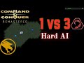 C&C : Tiberian Dawn Remastered - GDI vs 3 NOD - Hard AI
