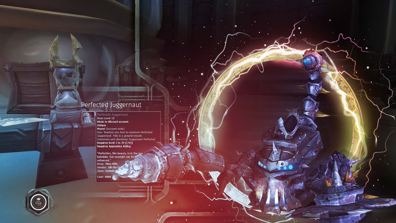Perfected Juggernaut Mount Sold by Gill the Drill (A.Z.E.R.O.T.H Vendor) YouTube