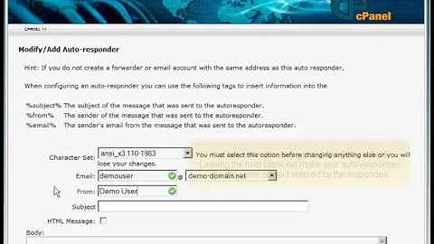 Creating an Auto Responder in Cpanel - ISPAZE.COM