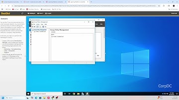 Active Directory Lab: Linking and creating a Group Policy Object