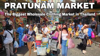 4K  Pratunam Market Bangkok (Dec 2023) | The Biggest Wholesale Clothing Market in Thailand
