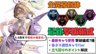【NIKKE】アニスで環境大幅変化！3.5周年後最新版 全異常個体 最新撃破編成 編成例・各ボス適性キャラ・立ち回り解説【ニケ】