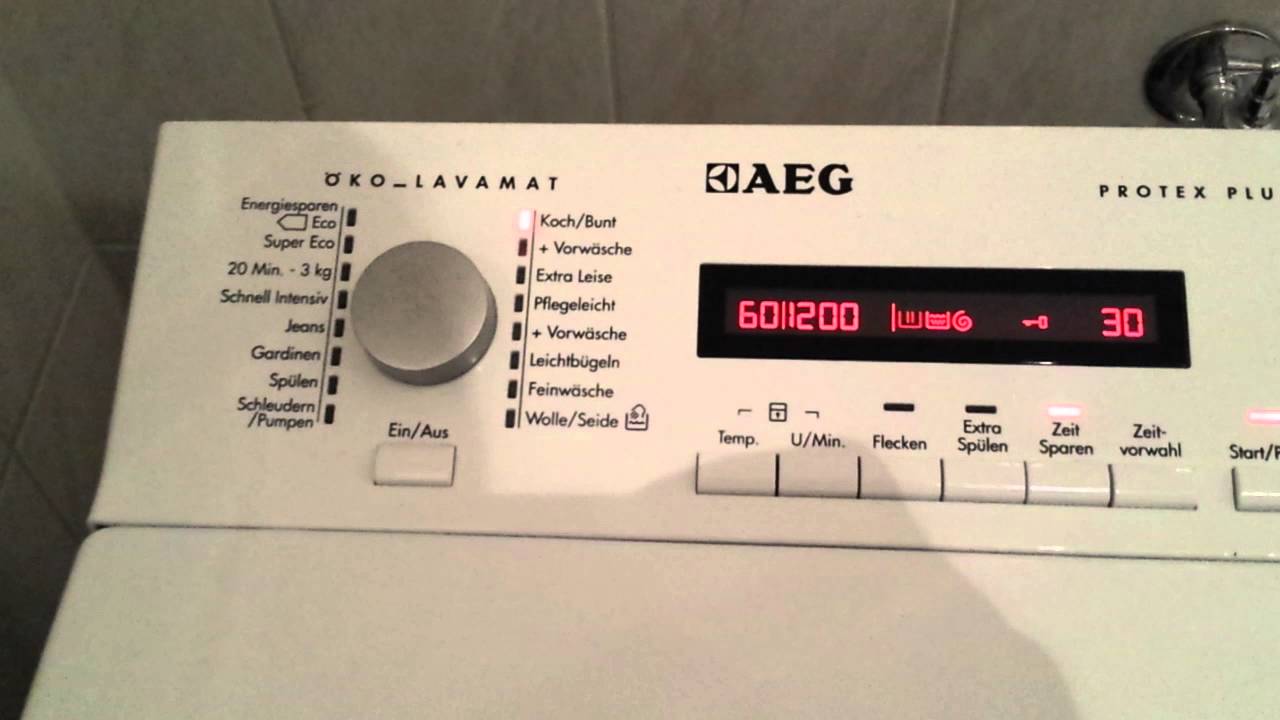 AEG Öko Lavamat - YouTube
