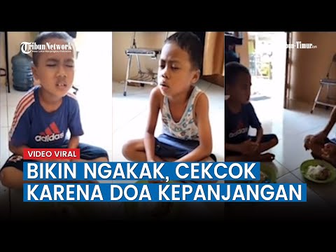 Bikin Ngakak, Viral Video 2 Bocah Cekcok karena Doa Makan Kepanjangan