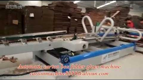 YF SERIES AUTOMATIC CARTON BOX FOLDER GLUER FOR SMALL BOX