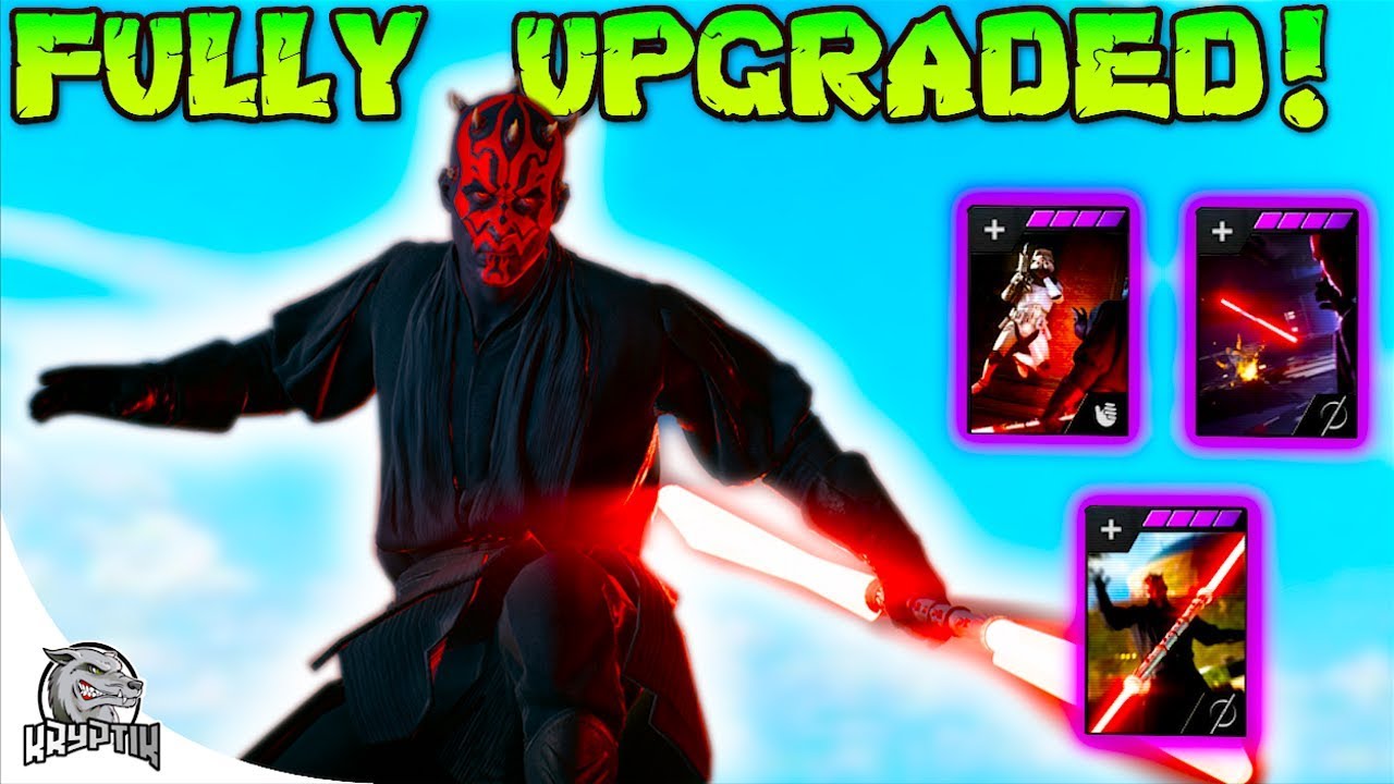 FULLY UPGRADED DARTH MAUL! - Battlefront 2 - YouTube