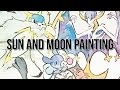POKEMON SUN AND MOON - Watercolour Timelapse