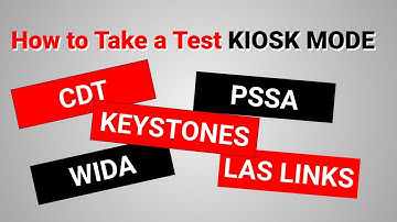 Using a Chromebook in Kiosk Mode to take the CDT, PSSA, Keystones, WIDA, or Las LInks