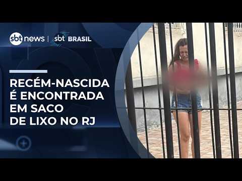 Newborn found in trash bag; police suspect mother threw baby from window|#SBTBrasil