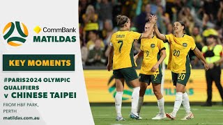 CommBank Matildas v Chinese Taipei | Key Moments | AFC Women’s Olympic Qualifier