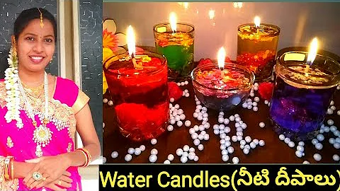 Water candles | Diwali Decaration ideas | DIY Candles | No Wax Candles