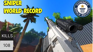 108 KILL SNIPER ONLY GAME | WORLD RECORD ( Frontlines Roblox)