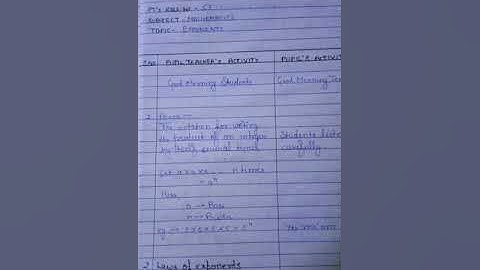 B.Ed Micro Lesson Plan of Mathematics in English/ Skill of Illustration with Examples