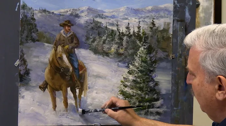 Painting a Western Christmas - Winter Landscape