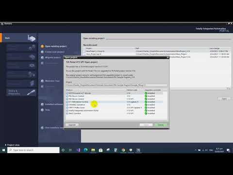 Opening and Upgrading a TIA V13 Project into TIA V16