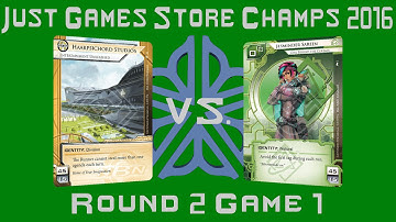 Netrunner Store Championships - Round 2 Game 1 - Haarpsichord vs Jesminder - Just Games